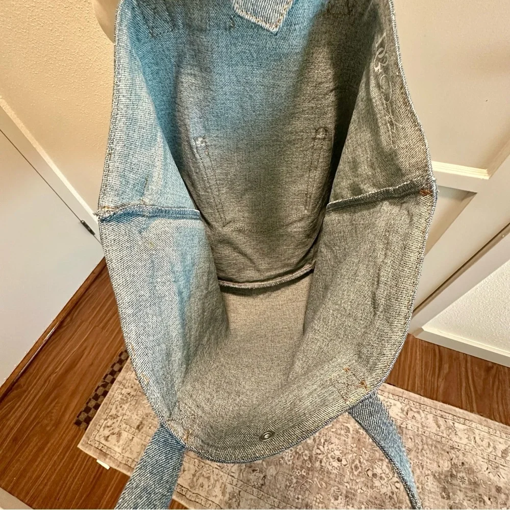 DG2 by Diane Gilman Denim Crystal Heart DenimTote Bag